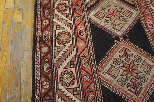 Antique persian kurdish rug, hand-knotted wool - detail view 4