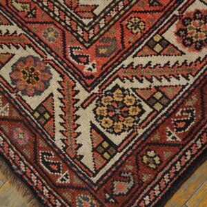 Antique Persian Kurdish Rug, Hand-Knotted Wool - detail view 5