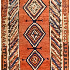 Antique Persian Kurdish Rug, Hand-Knotted Wool