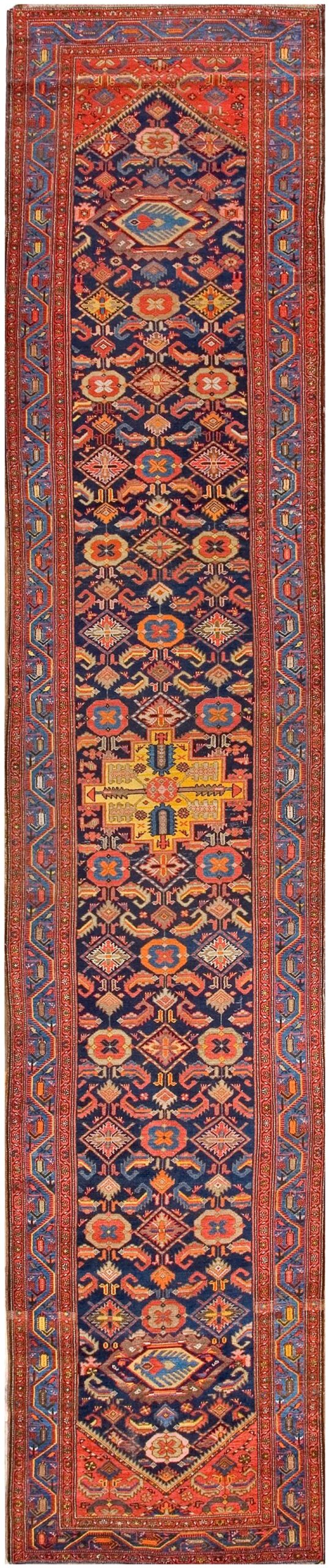 Antique persian malayer rug, hand-knotted wool 1 Antique persian malayer rug, hand-knotted wool