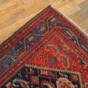 Antique Persian Malayer Rug, Hand-Knotted Wool - detail view 4