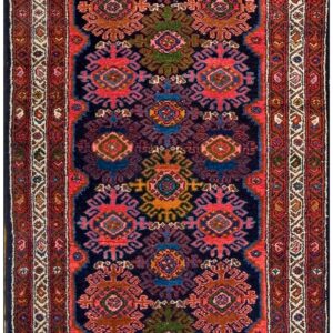 Antique Persian Malayer Rug, Hand-Knotted Wool, West-Central Persia