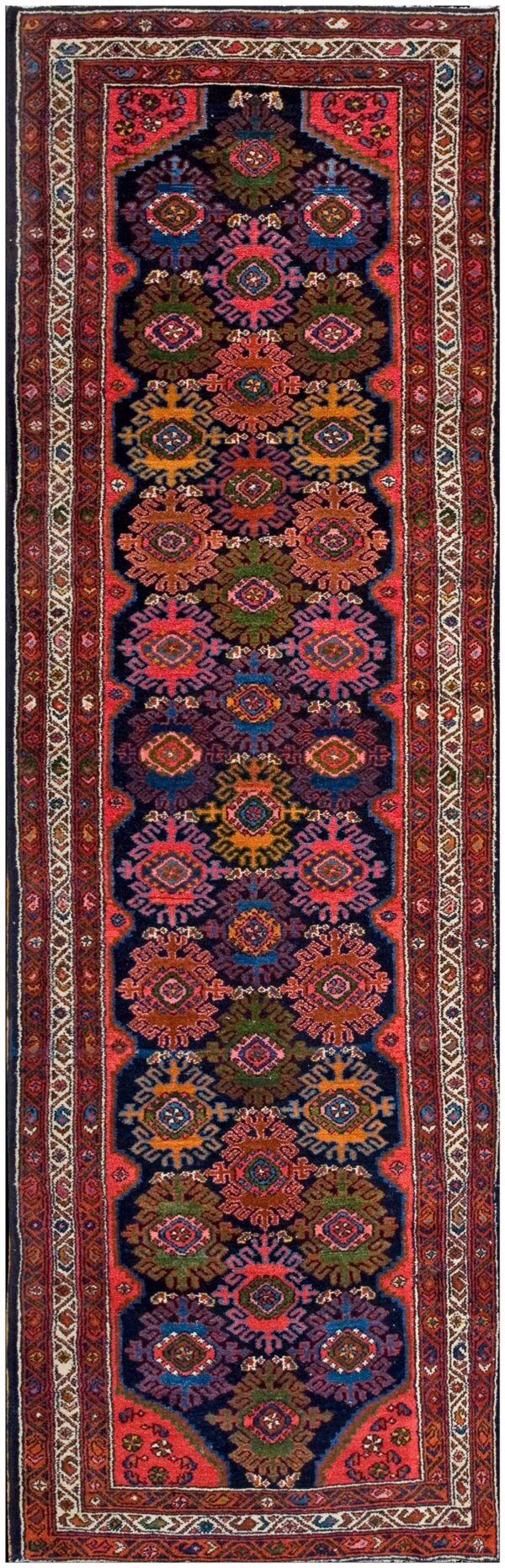 Antique persian malayer rug, hand-knotted wool, west-central persia
