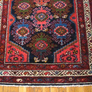 Antique Persian Malayer Rug, Hand-Knotted Wool, West-Central Persia - detail view 4