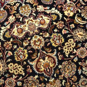 Antique Persian Mashhad Rug 6'7"Ã—9'10" Hand-Knotted Wool, Northeastern Persia - detail view 3