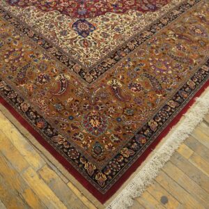 Antique Persian Moud Rug, Hand-Knotted Wool, Northeastern Persia (Khorassan) - detail view 3