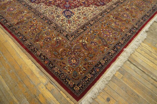 Antique persian moud rug, hand-knotted wool, northeastern persia (khorassan) - detail view 3