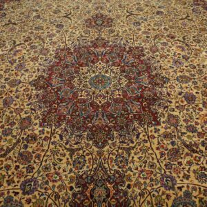 Antique Persian Moud Rug, Hand-Knotted Wool, Northeastern Persia (Khorassan) - detail view 4