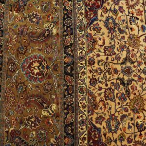 Antique Persian Moud Rug, Hand-Knotted Wool, Northeastern Persia (Khorassan) - detail view 5