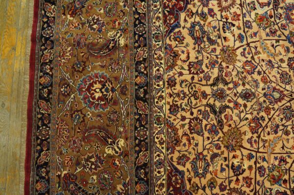Antique persian moud rug, hand-knotted wool, northeastern persia (khorassan) - detail view 5