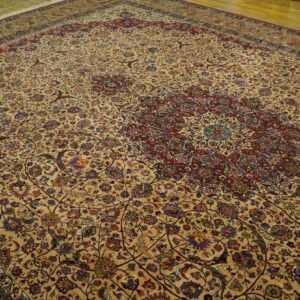 Antique Persian Moud Rug, Hand-Knotted Wool, Northeastern Persia (Khorassan) - detail view 7