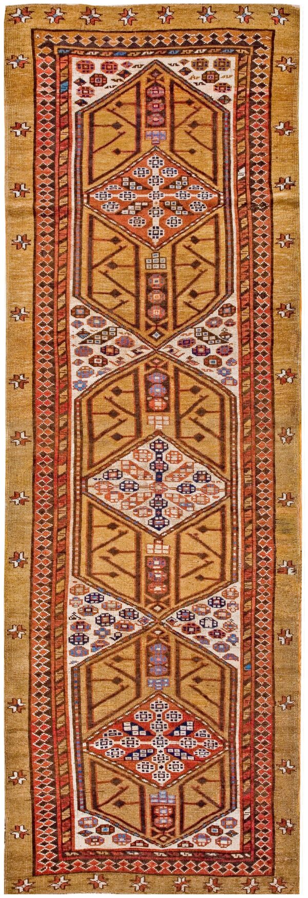 Antique persian serab carpet 3'7"×10'8" long runner, late 19th century 1 Antique persian serab carpet 3'7"×10'8" long runner, late 19th century