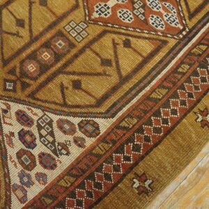 Antique Persian Serab Carpet 3'7"×10'8" Long Runner, Late 19th Century - detail view 5
