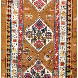 Antique Persian Serab Rug, Hand-Knotted Wool, Northwestern Persia
