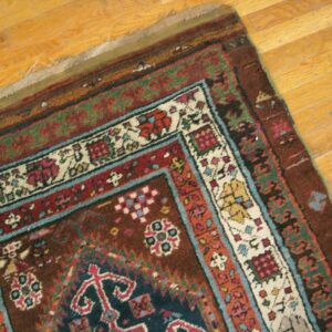 Antique Persian Serab Rug, Hand-Knotted Wool, Northwestern Persia - detail view 2
