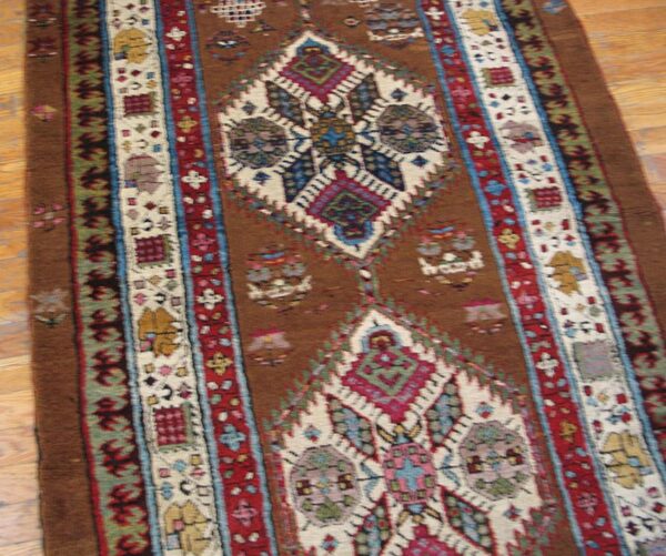 Antique persian serab rug, hand-knotted wool, northwestern persia 5 Antique persian serab rug, hand-knotted wool, northwestern persia - detail view 4