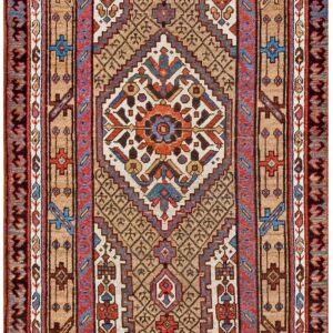 Antique Persian Serab Rug, Hand-Knotted Wool, Northwestern Persia