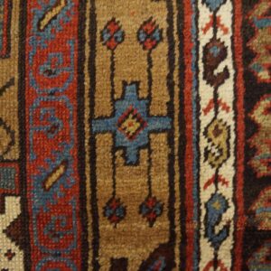 Antique Persian Serab Rug, Hand-Knotted Wool, Northwestern Persia - detail view 2