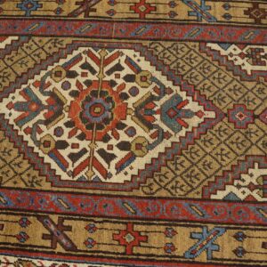 Antique Persian Serab Rug, Hand-Knotted Wool, Northwestern Persia - detail view 3