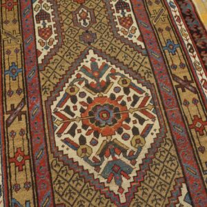 Antique Persian Serab Rug, Hand-Knotted Wool, Northwestern Persia - detail view 4