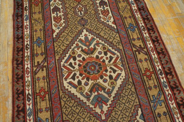 Antique persian serab rug, hand-knotted wool, northwestern persia - detail view 4