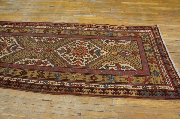 Antique persian serab rug, hand-knotted wool, northwestern persia - detail view 5