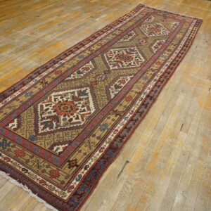 Antique Persian Serab Rug, Hand-Knotted Wool, Northwestern Persia - detail view 6