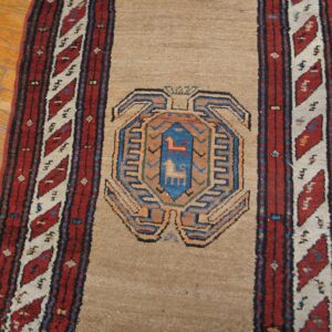 Antique Persian Serab Runner 3'×12'3", Hand-Knotted Wool, Early 20th Century - detail view 3