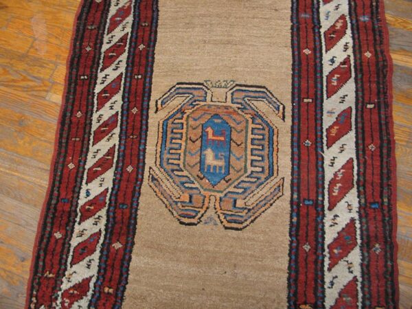 Antique persian serab runner 3'×12'3", hand-knotted wool, early 20th century 4 Antique persian serab runner 3'×12'3", hand-knotted wool, early 20th century - detail view 3