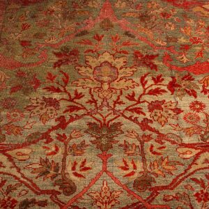Antique Persian Sultanabad Carpet 13'×18'8" Multicolor, Hand-Knotted Wool, Circa 1890 (SKU 26097) — border detail