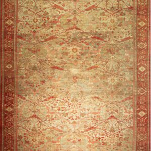 Antique Persian Sultanabad Carpet 13'×18'8" Multicolor, Hand-Knotted Wool, Circa 1890 (SKU 26097)