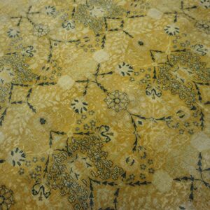Antique Persian Tabriz Carpet 13'6"×24'8" Camel/Gold Garden Design, Circa 1920 - detail view 8