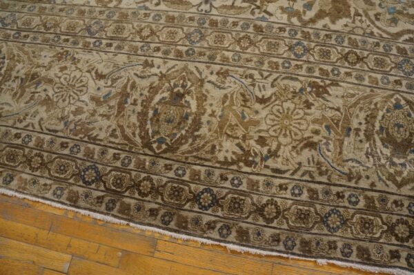 Antique persian tabriz carpet 18'4"×24'8" ivory field, late 19th century - detail view 1