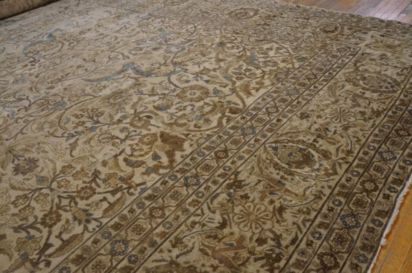 Antique persian tabriz carpet 18'4"×24'8" ivory field, late 19th century - detail view 2