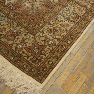 Antique Persian Tabriz Rug, Hand-Knotted Wool - detail view 5