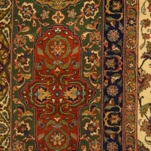 Antique Persian Tabriz Rug 11'7"Ã—16'6" Hand-Knotted Wool - detail view 6