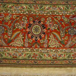 Antique Persian Tabriz Rug 10'8"Ã—15'4" Hand-Knotted Wool - detail view 6