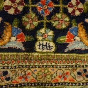 Antique Persian Tabriz Rug 10'8"Ã—15'4" Hand-Knotted Wool - detail view 7