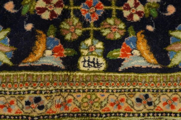 Antique persian tabriz rug 10'8"ã—15'4" hand-knotted wool - detail view 7