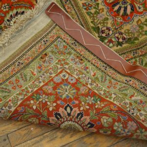 Antique Persian Tabriz Rug 10'8"Ã—15'4" Hand-Knotted Wool - detail view 8