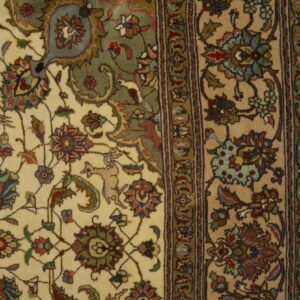 Antique Persian Tabriz Rug, Hand-Knotted Wool - detail view 7