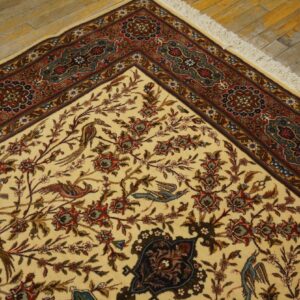 Antique Persian Tabriz Rug 5'9"Ã—8'10" Hand-Knotted Wool - detail view 2