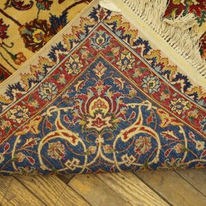 Antique Persian Tabriz Rug 6'5"Ã—9'11" Hand-Knotted Wool - detail view 1