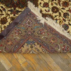 Antique Persian Tabriz Rug, Hand-Knotted Wool - detail view 3