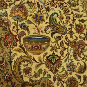 Antique Persian Tabriz Rug, Hand-Knotted Wool, Northwestern Persia - detail view 5