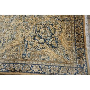 Antique S.E. Persian Kirman Carpet 11'8"×21'6" Buff Field, Buff Border, Monumental Gallery Format, Circa 1920 - detail view 5