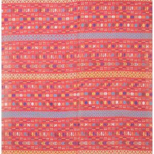 Antique Swedish Flat-Weave Carpet 5'10"Ã—8'10" Red & Yellow, Early 20th Century, Circa 1930