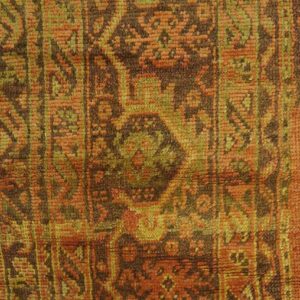 Antique Turkish Oushak Carpet 17'×19' Soft Pink Field, Purple Border, Decorative Oversized, Circa 1900 - detail view 2