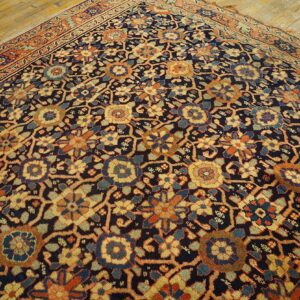 Antique W. Persian Bijar Carpet 7'8"Ã—14'3" Hand-Knotted Wool, Mid 19th Century - detail view 8