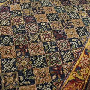 Antique W. Persian Bijar Carpet 3'3"×14'10" Long Runner, 19th Century - detail view 4